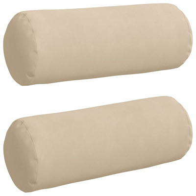 Poduszki Wałkowe 2 pcs Kremowy ? 25 x 70 cm