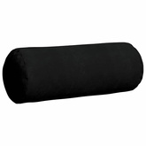 Poduszki Wałkowe 2 pcs Czarny ? 25 x 70 cm Tkanina mikrofibrowa