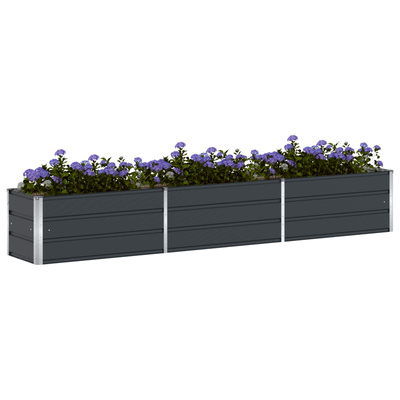 Donica Antracyt 290 x 50 x 45 cm Stal Galwanizowana