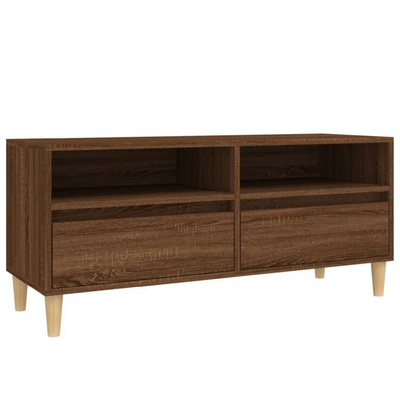 vidaXL Szafka pod TV, brązowy dąb, 100x34,5x44,5 cm