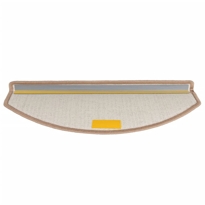 Maty na schody 15 szt. 65x24x4 cm Jasnobrązowe, półokrągłe, duże