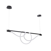 Nowoczesna spiralna lampa wisząca Złota 150cm 360° 45W 3000K Abruzzo Spirali