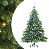 Sztuczna choinka z 150 diodami LED Zielony 120 cm PE i PVC