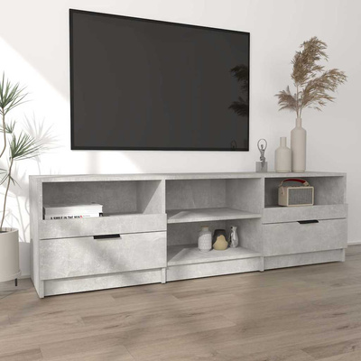 Szafka pod telewizor, szarość betonu, 150x33,5x45 cm