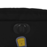 vidaXL Rozkładany fotel masujący, elektryczny, czarny, sztuczna skóra