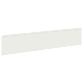 Krawężnik do trawnika 10 szt. 100 x 22 cm Stal Biały