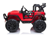 Auto Terenowe Na Akumulator Jeep JC666 Światła LED MP3 Pilot Czerwony