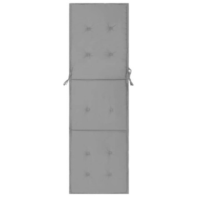 vidaXL Poduszka na leżak, szara, 180 x 55 x 3 cm