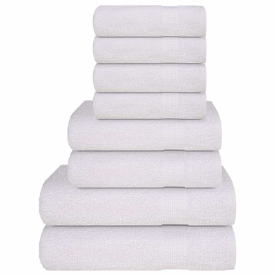 8-cz. zestaw ręczników, FROGN, biały, 360 g/m²