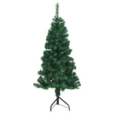 Rogowa Sztuczna Choinka z podstawą Zielony 150 cm PVC i Metal