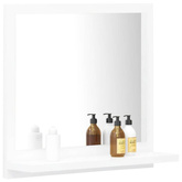 vidaXL Lustro łazienkowe, białe 40x10,5x37 cm, materiał drewnopochodny