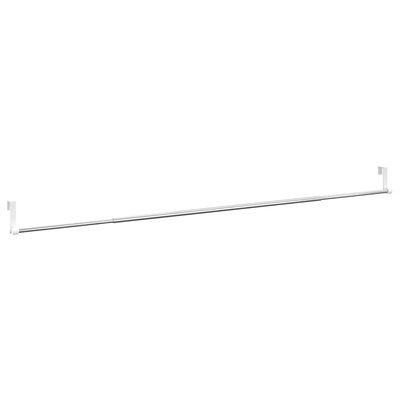 Karnisze, 2 szt., biało-srebrne, 90-135 cm, aluminium