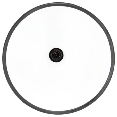Industrialna lampa wisząca, 25 W, czarna, okrągła, 30 cm, E27