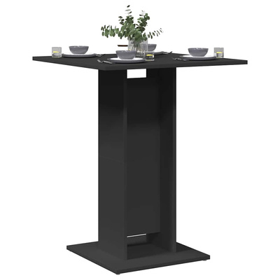 Stolik bistro, czarny, 60x60x75 cm, materiał drewnopochodny