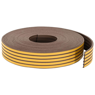 Samoprzylepna uszczelka okienna brązowy 15 x 8 mm 25 m
