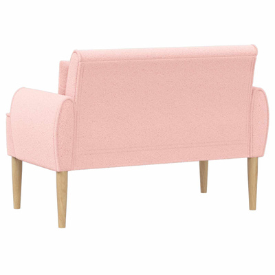 Sofa dwuosobowa z guzikowym pikowaniem różowy 117 x 67 x 77 cm