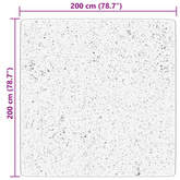 vidaXL Dywan HUARTE z krótkim włosiem, niebieski, 200x200 cm