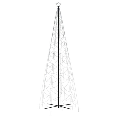 vidaXL Choinka stożkowa, 1400 niebieskich diod LED, 160x500 cm