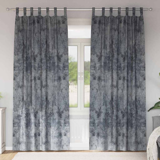 Zasłony z weluru 2 pcs Srebrnoszary 260 x 140 cm Aksamit