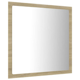 vidaXL Lustro łazienkowe LED, kolor dąb sonoma, 40x8,5x37 cm, akryl