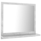 vidaXL Lustro łazienkowe, szarość betonu 40x10,5x37 cm