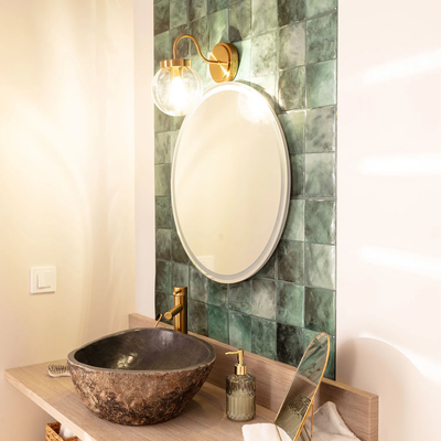 Kinkiet zewnętrzny złoty klasyczny Abruzzo Simone E27