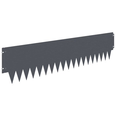 Krawężnik do trawnika 30 szt. 103 x 25 cm Stal antracytowy