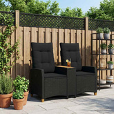 Leżanka z stolikiem 2 -Seater 126 x 65 x 112 cm polirattan