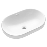 Umywalka wpuszczana w blat egina 60 cm owalna CE-52-060-W Invena