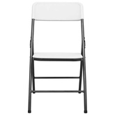 vidaXL Składane krzesła ogrodowe, 4 szt., HDPE, białe