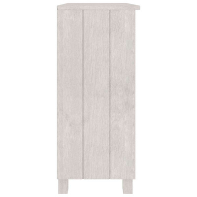 Szafka HAMAR, biała, 85x35x80 cm, lite drewno sosnowe