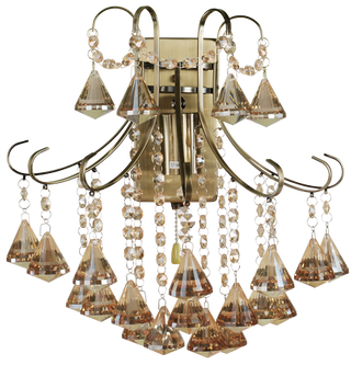 Lampa ścienna kinkiet kryształowy BARCELONA 1x60W E27 złoty