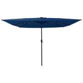 Parasolka ogrodowa 295 x 295 x 245 cm Poliester i Stal