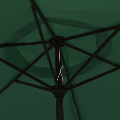 Parasol, zielony, 200 x 224 cm, aluminium