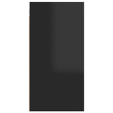 vidaXL Szafki telewizyjne 2 szt., wysoki połysk, czarne, 30,5x30x60 cm