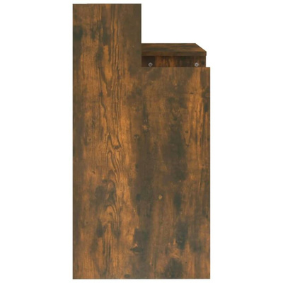 vidaXL Biurko z podświetleniem LED, przydymiony dąb, 97x45x90 cm