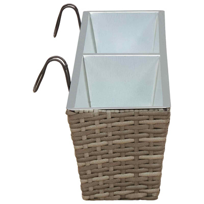 Balustrada 2 pcs 80 x 17 x 17 cm Metal
