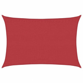 Żagiel przeciwsłoneczny, 160 g/m?, czerwony, 5x7 m, HDPE