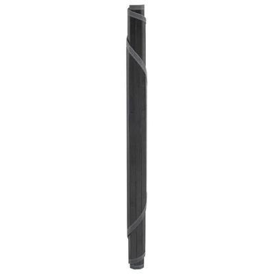 vidaXL Dywan okrągły, szary, 80 cm, bambusowy