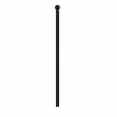Metalowe wymienne wezgłowie, czarne, 120 cm