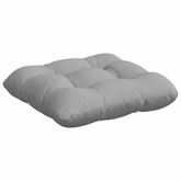 Poduszki na siedziska 4 pcs Szary chmur 40 x 40 x 12 cm tkanina