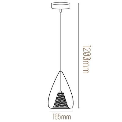 Lampa wisząca rosegold - ULFN88
