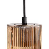 Lampa Wisząca nordycka bursztynowa ze szkła E27 Abruzzo Bella