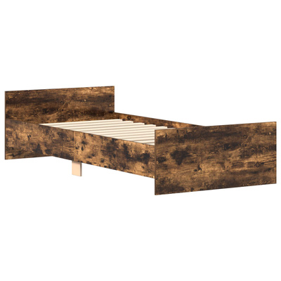 Ramka łóżka Dąb wędzony 80 x 200 cm Drewno inżynieryjne