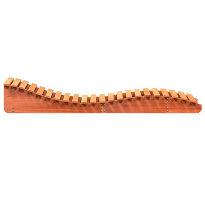 vidaXL Leżaki, 2 szt., woskowy brąz, 205x60x31,5 cm, drewno sosnowe