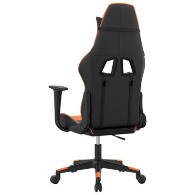 vidaXL Fotel gamingowy, czarno-pomarańczowy, sztuczna skóra model standard