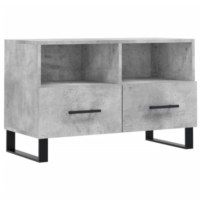 vidaXL Szafka pod TV, szarość betonu, 80x36x50 cm