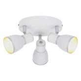 Lampa sufitowa candellux fido 98-63397 plafon e14 biały+chrom