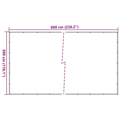 Siatka na kontener, HDPE, 3x6 m, czarna