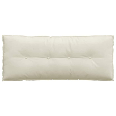 Poduszka na plecy Kremowy 120 x 50 cm Tkanina sztruksowa